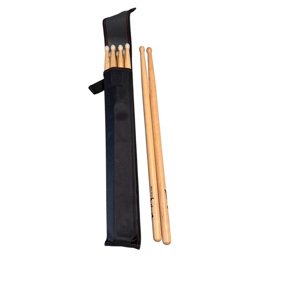 Zildjian Other - Zildjian Hickory Rock & Pro-Mark Shira Kashi Oak 2B Drumstick Lot with Case Mil2